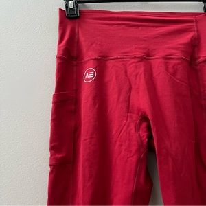Arise Evolve | Red Pock High Waisted Leggings Sz L